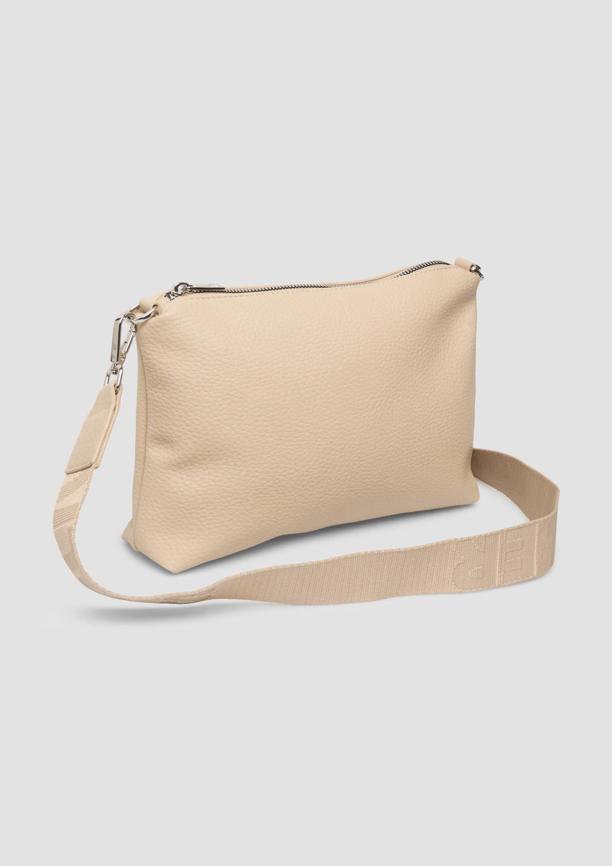 s.Oliver Schultertasche Tasche, City-Bag in Leder-Optik mit abnehmbarem Schultergurt