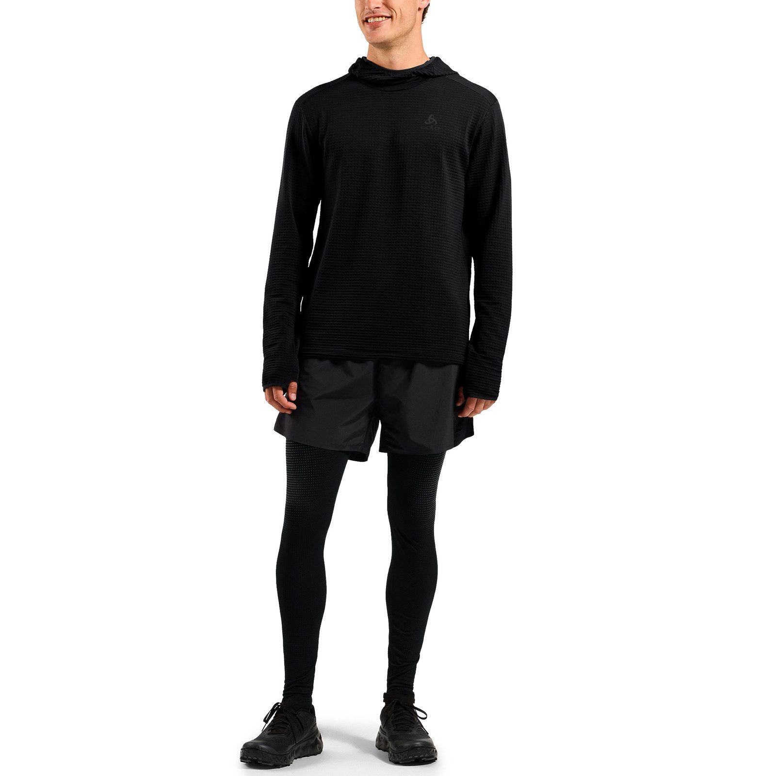 Odlo Kapuzenpullover Essential Thermal Hoody mit Waffelstruktur