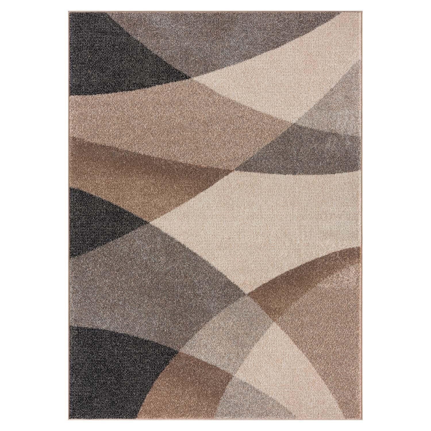 merinos Teppich THALES, Beige, Grau, 80 x 140 cm, Polypropylen, rechteckig, Höhe: 11 mm