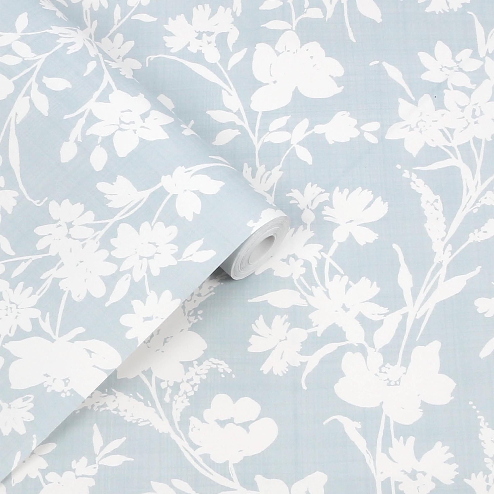 LAURA ASHLEY Vliestapete RYE, glatt, floral, (1 St), Design Tapeten
