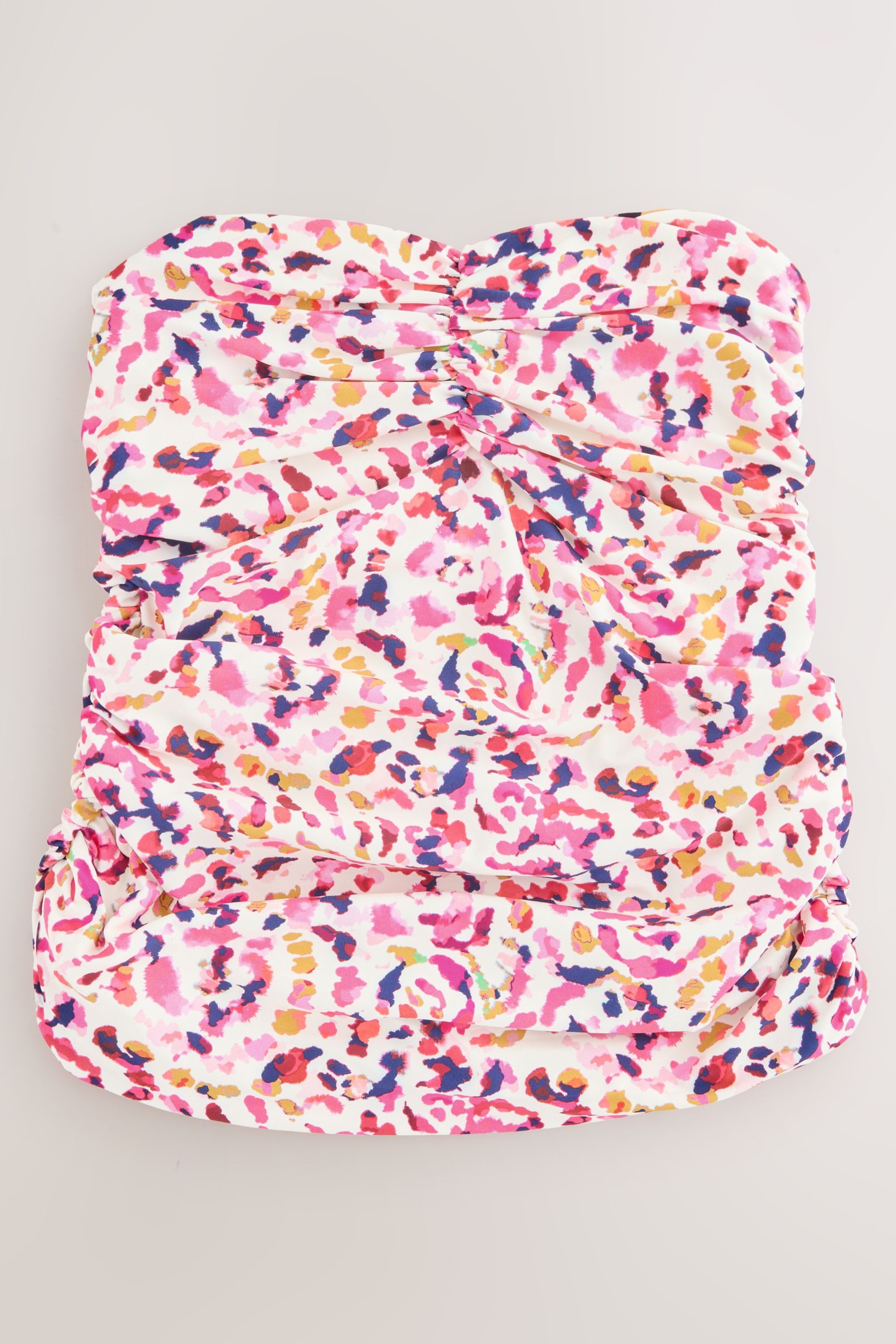 Next Tankini-Top Wendebares Bandeau-Tankini Oberteil mit Raffung (1-St) – Bild 4 von 5