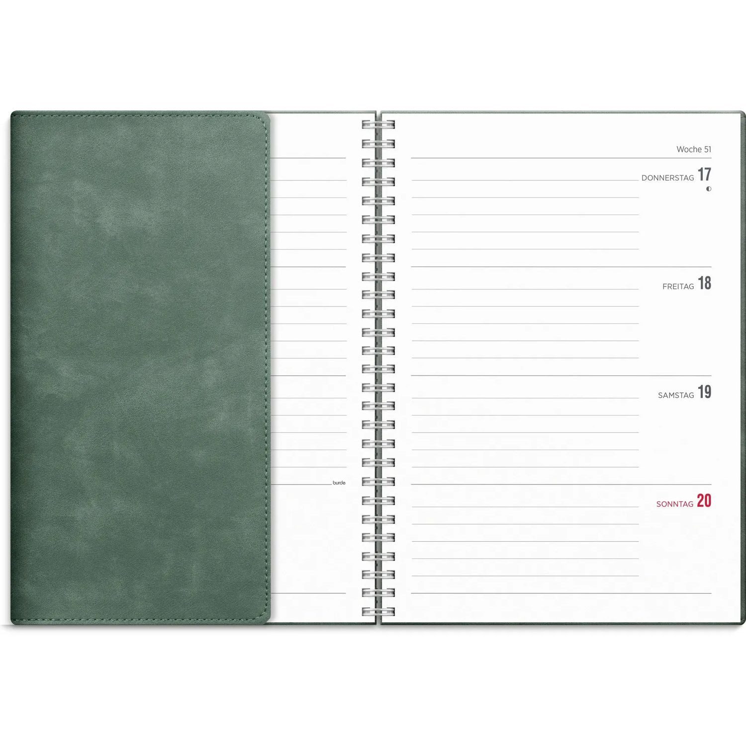 Jahresplaner Kalender 26/27 Senator A5 Twist Grün