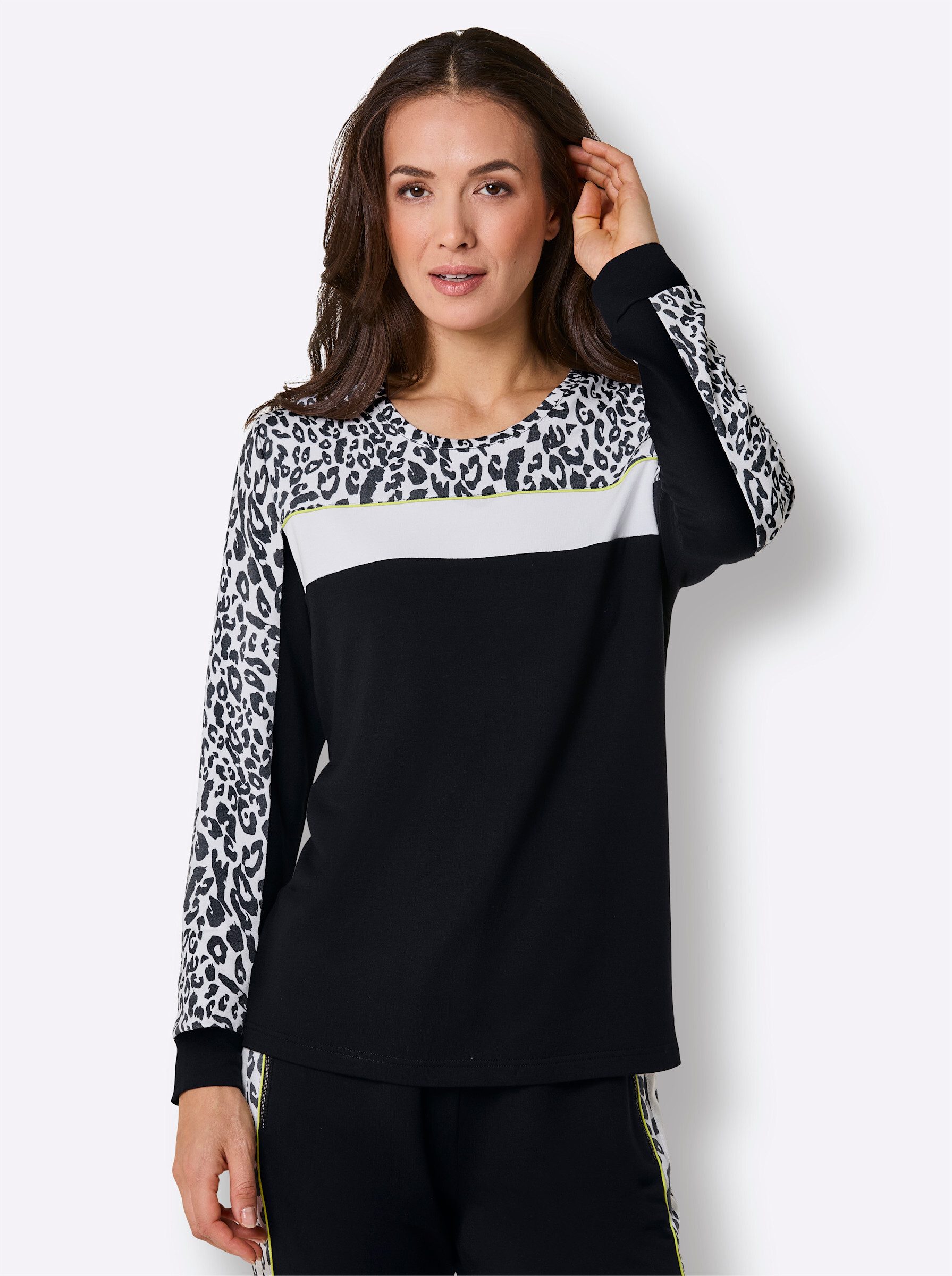 creation L T-Shirt Modal-Viskose-Shirt Langarm