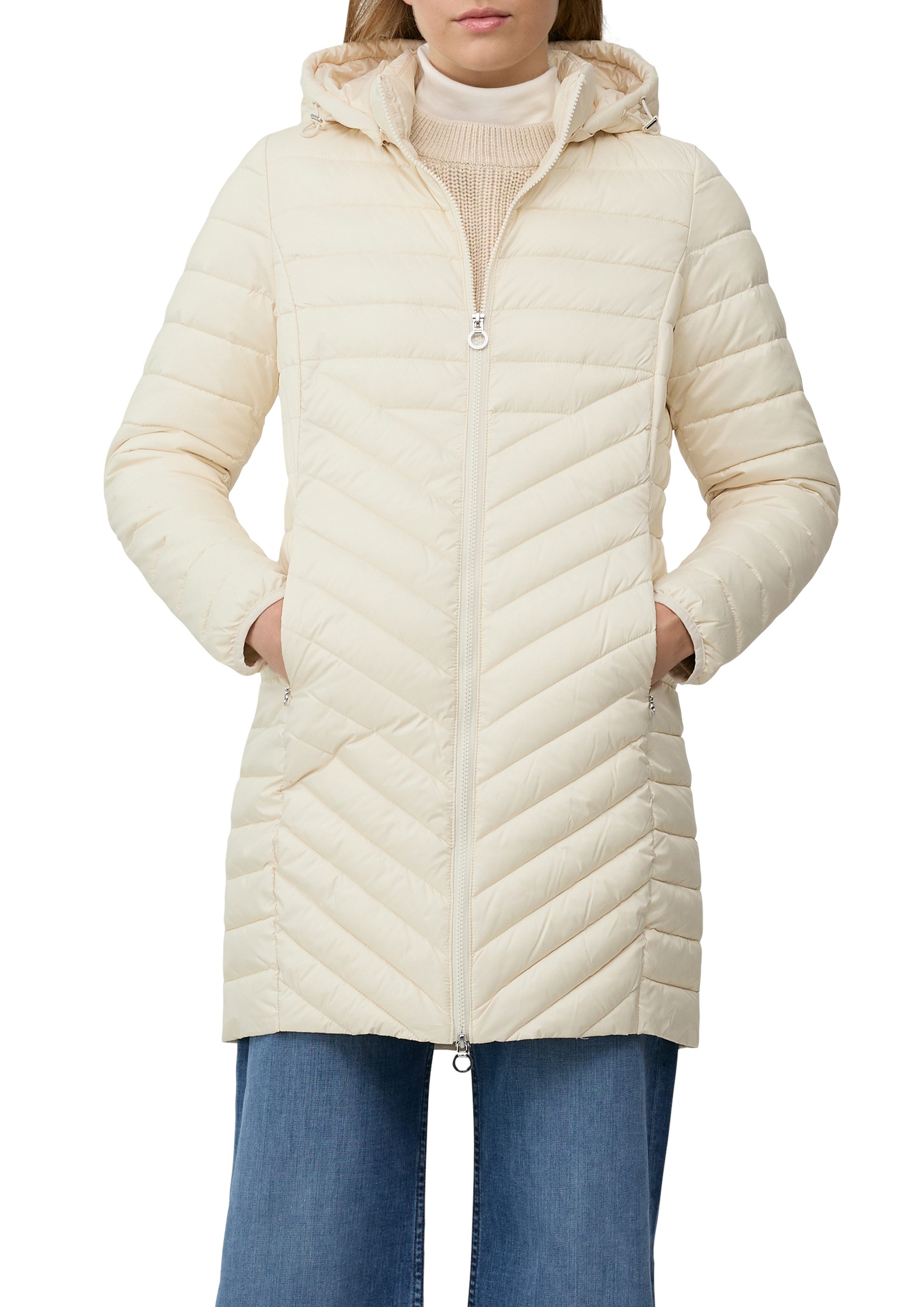 s.Oliver Steppmantel im Slim Fit, abnehmbare Kapuze günstig online kaufen