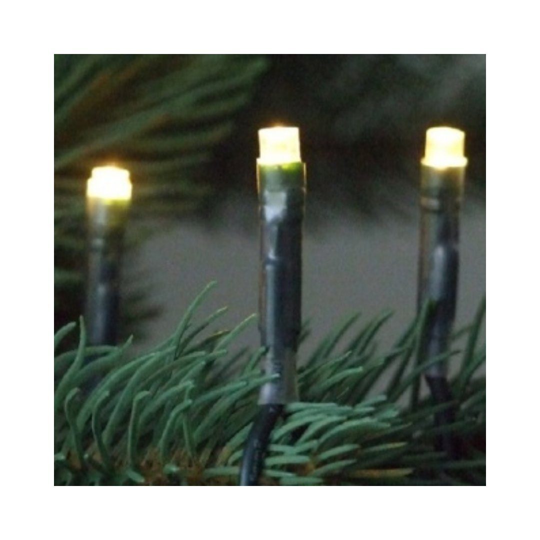 FHS LED-Lichterkette LED Lichterkette mit 200 warmweißen LEDs, IP44, Länge 20 m