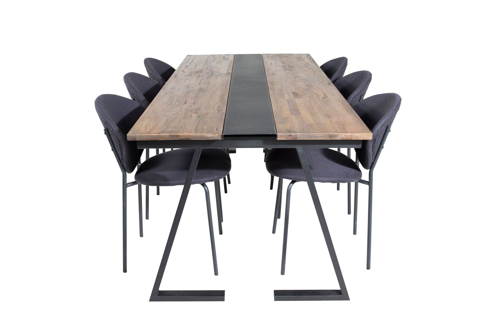 ebuy24 Essgruppe Jakarta Essgruppe Esstisch Teak und 6 Vault Esszim, (7-tlg)