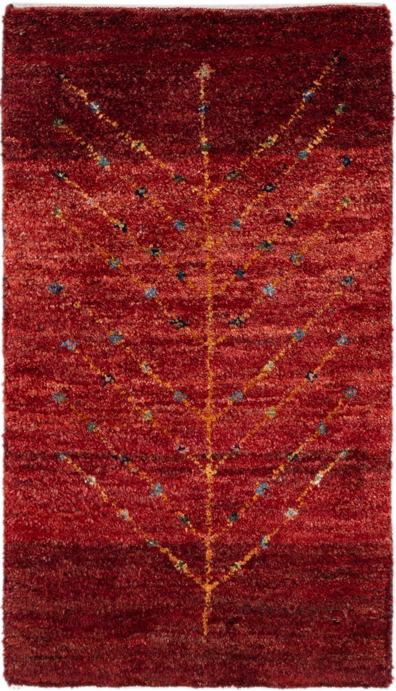 Orientteppich Perser Gabbeh Kashkuli 41x61 Handgeknüpfter Moderner Orientteppich /