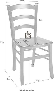 Home affaire Esszimmerstuhl Super Paesana (Set, 2 St), aus Buche Massivholz