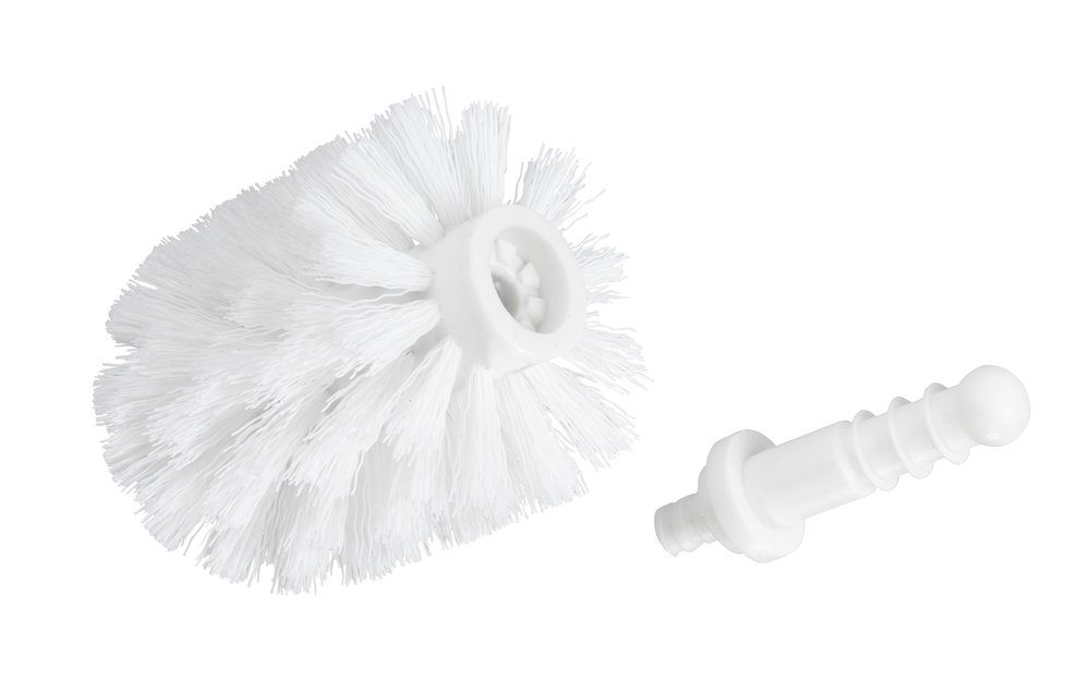 WENKO Badaccessoire-Set WENKO Ersatzbürste für WC Garnituren Weiß D7,5 cm