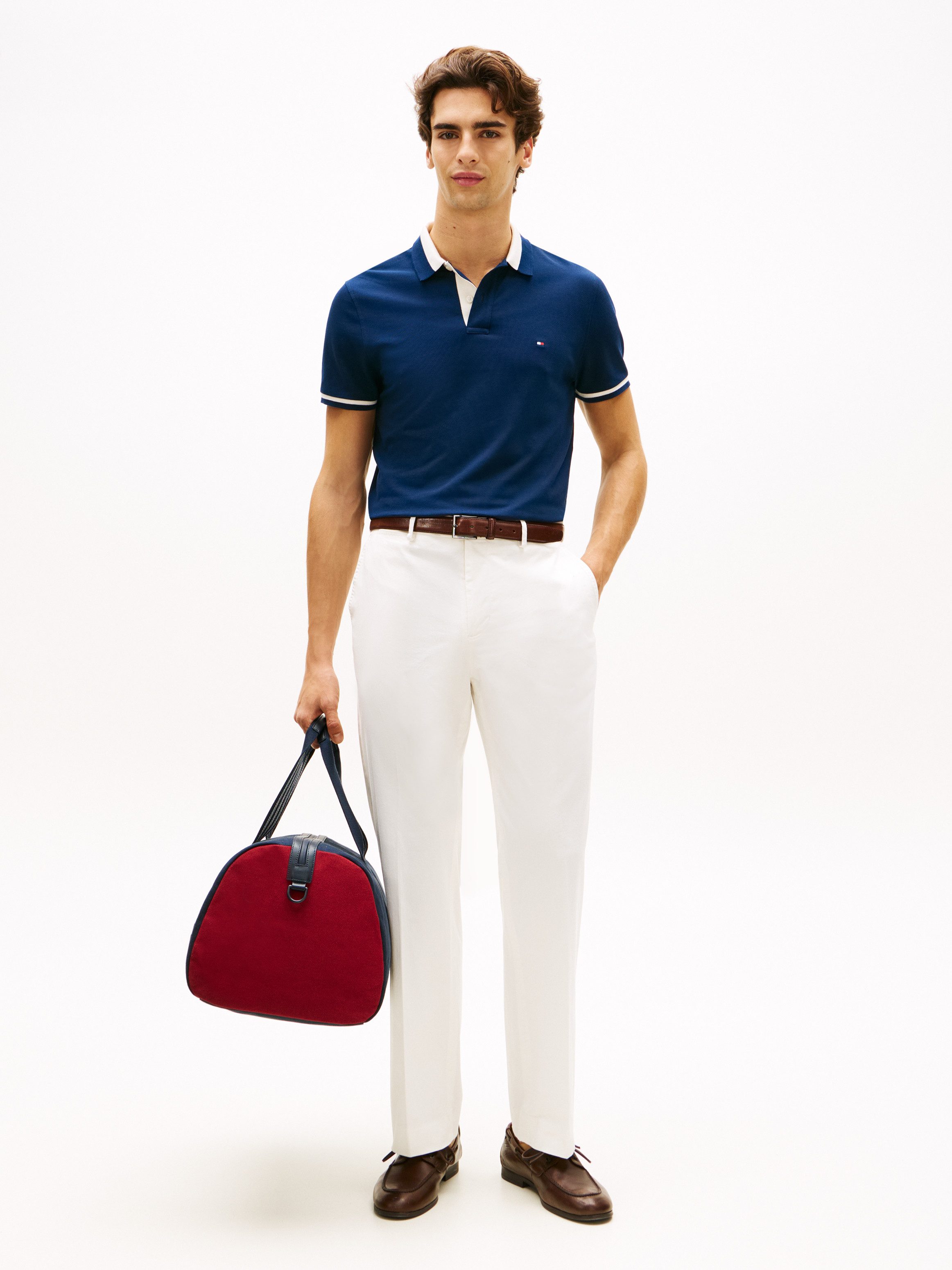 Tommy Hilfiger Poloshirt CONTRAST COLLAR BLOCK Regular fit mit Polokragen