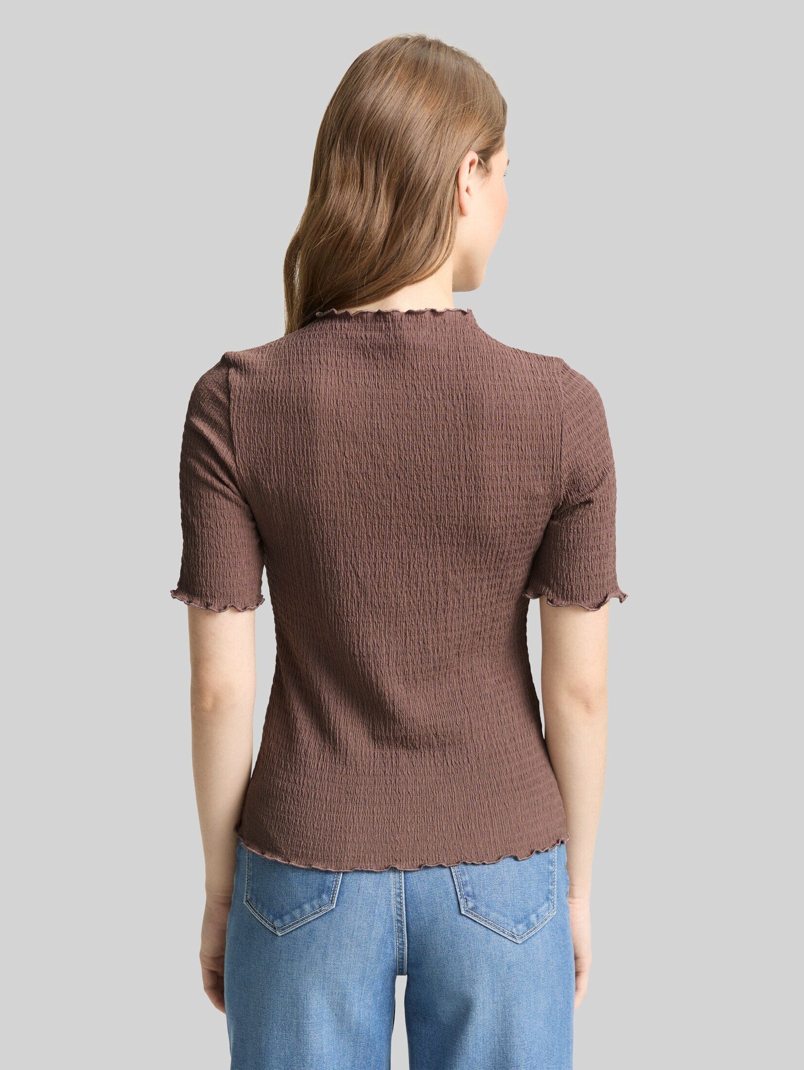 TOM TAILOR Denim T-Shirt T-Shirt Slim Fit Crinkle T-Shirt