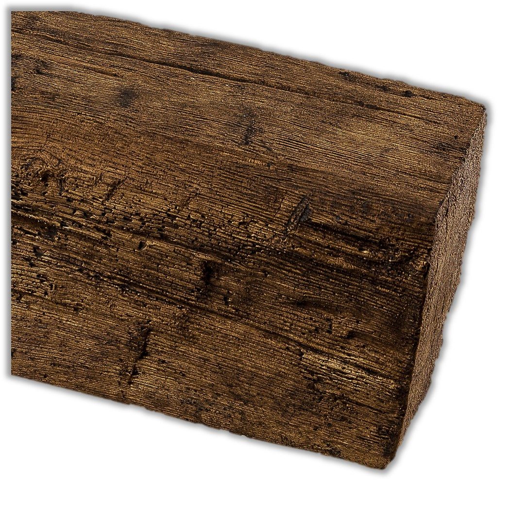 Homestar Deckenleiste Deckenbalken Holzimitat Eiche, 19 x 17 cm, 4 m, einfache Montage durch kleben, Polyurethan, preiswerte Alternative zu Echtholz-Balken