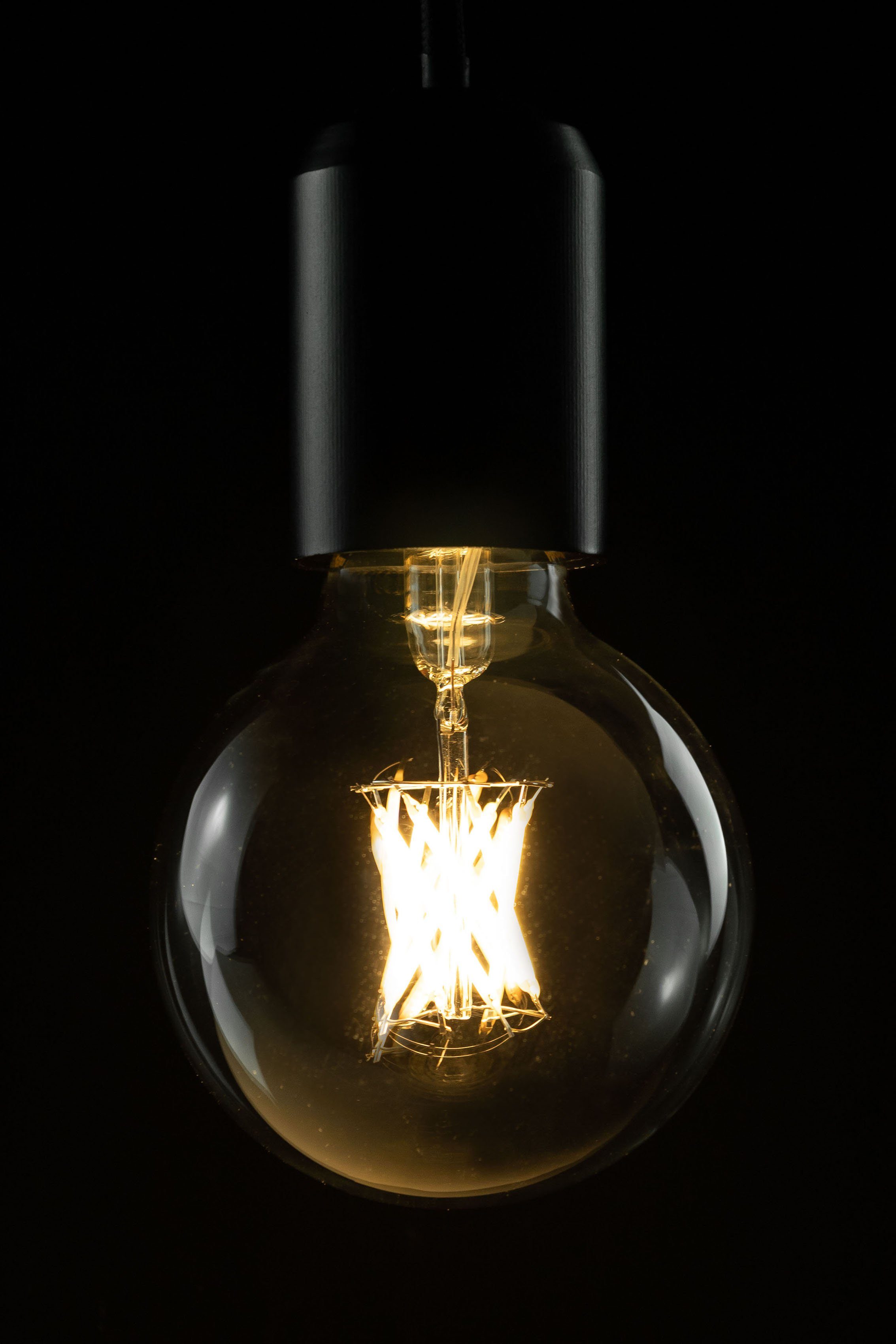 SEGULA LED-Leuchtmittel Vintage Line, E27, 1 St., Warmweiß, dimmbar, Globe 80 klar, E27