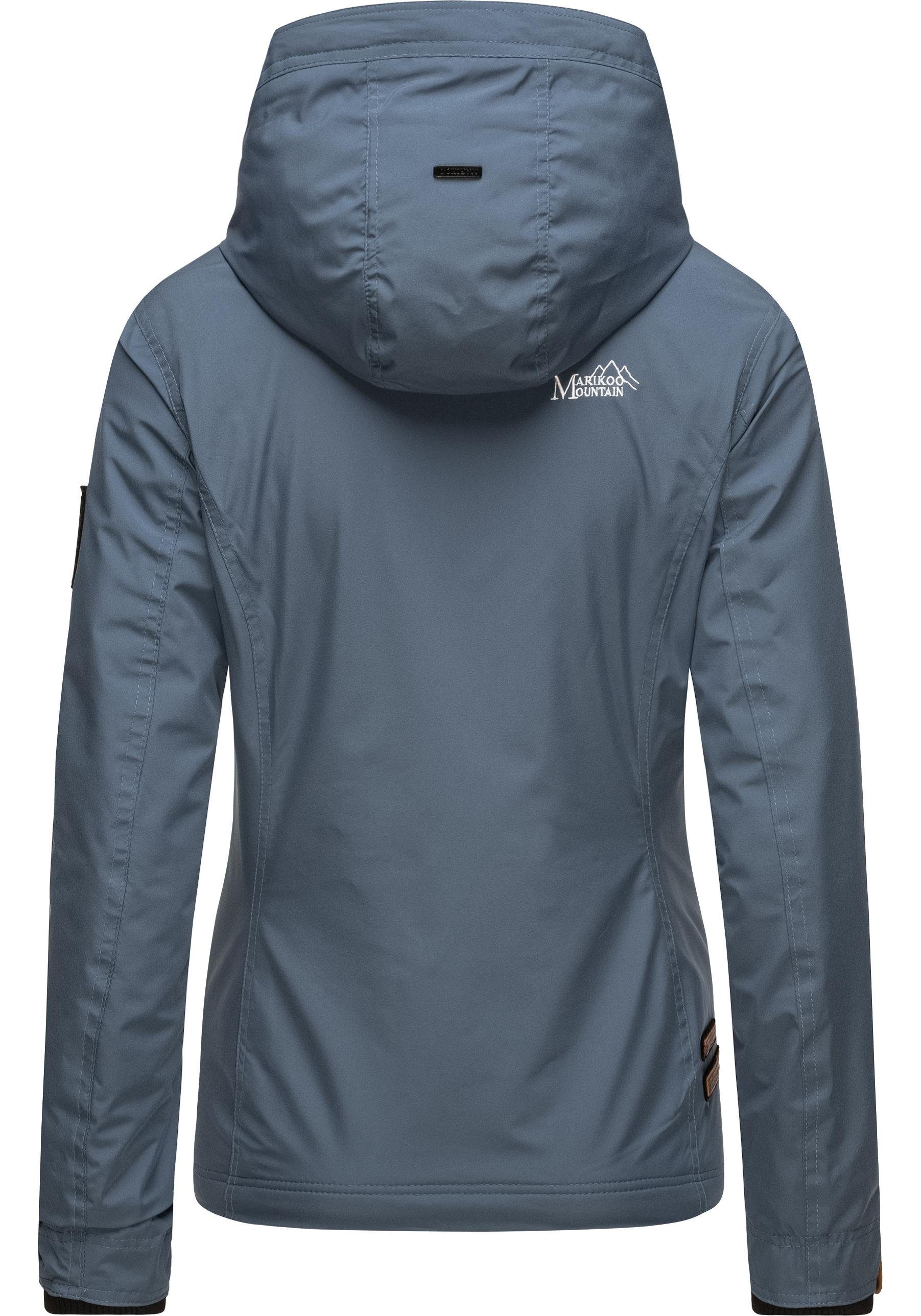 Marikoo Outdoorjacke Erdbeere sportliche Funktionsjacke mit Kapuze
