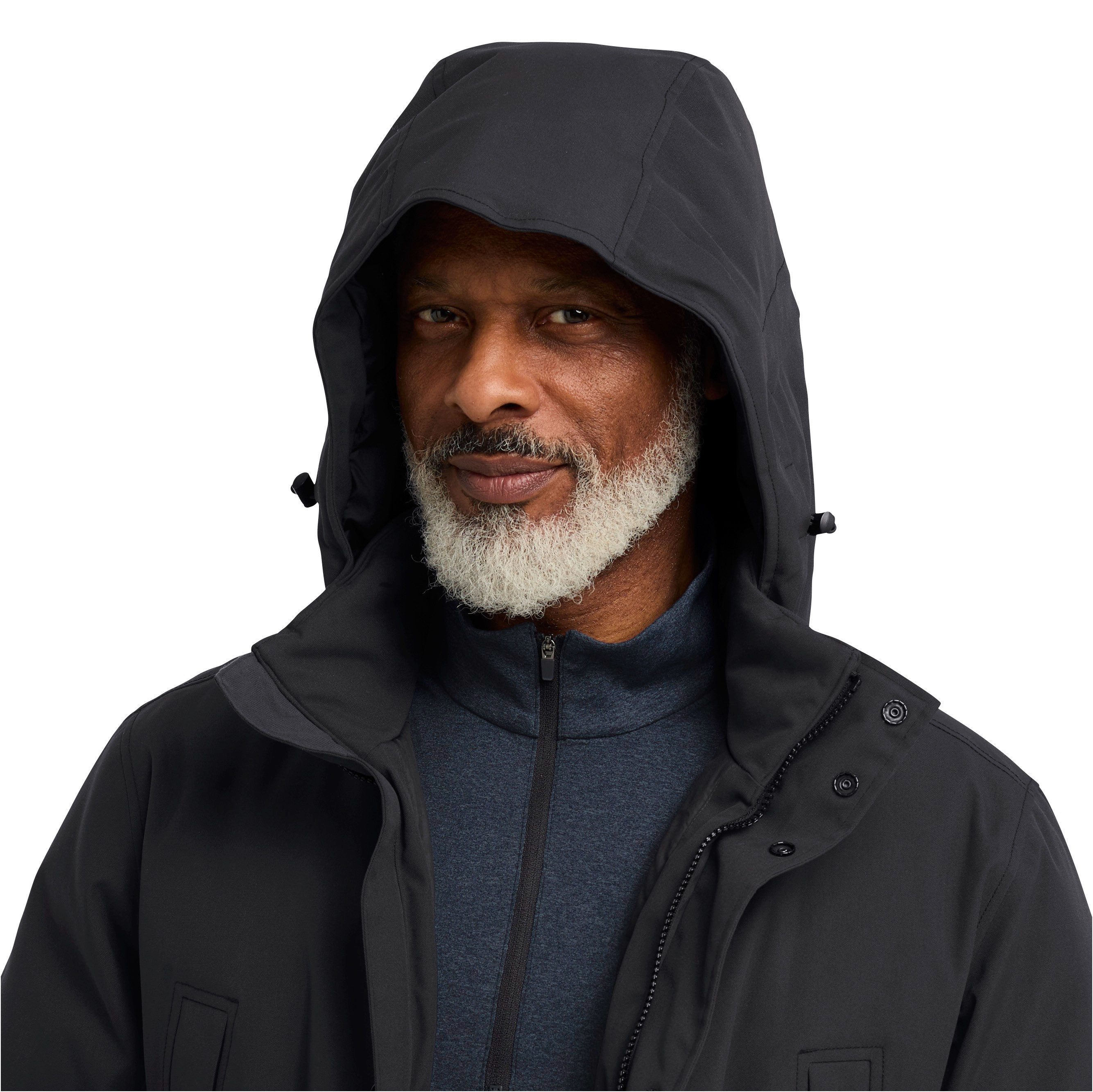 Jack Wolfskin Funktionsparka CANYON SHIELD PARKA M für Winter, atmungsaktiv, winddicht, mit abnehmbarer Kapuze