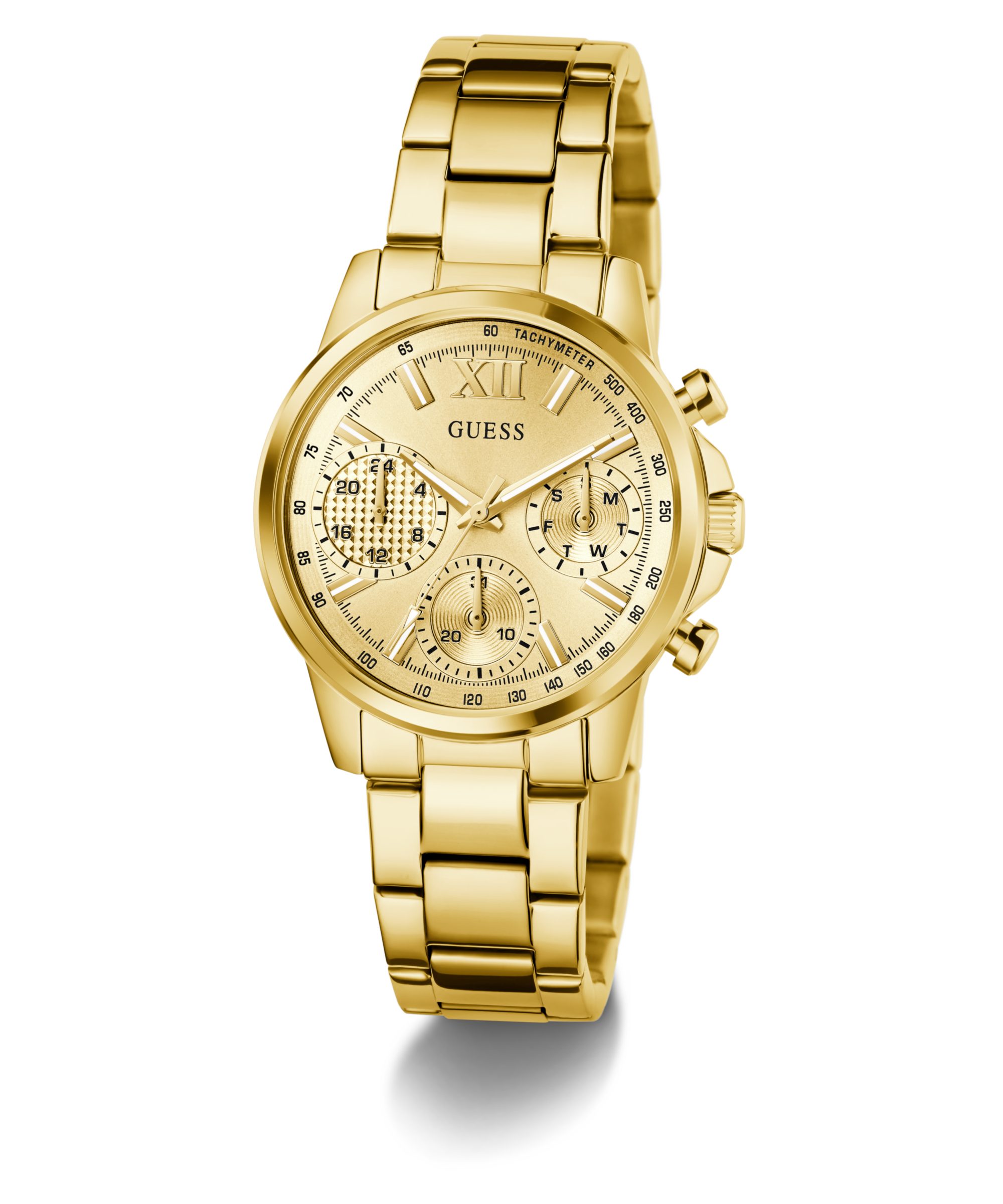 Guess Multifunktionsuhr BAILEY GW0933L2, Quarzuhr, Armbanduhr, Damenuhr, Edelstahlarmband, Datum