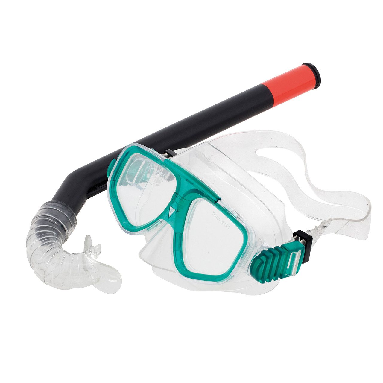 Fashy Taucherbrille Schnorchel-Set Junior hellgrün