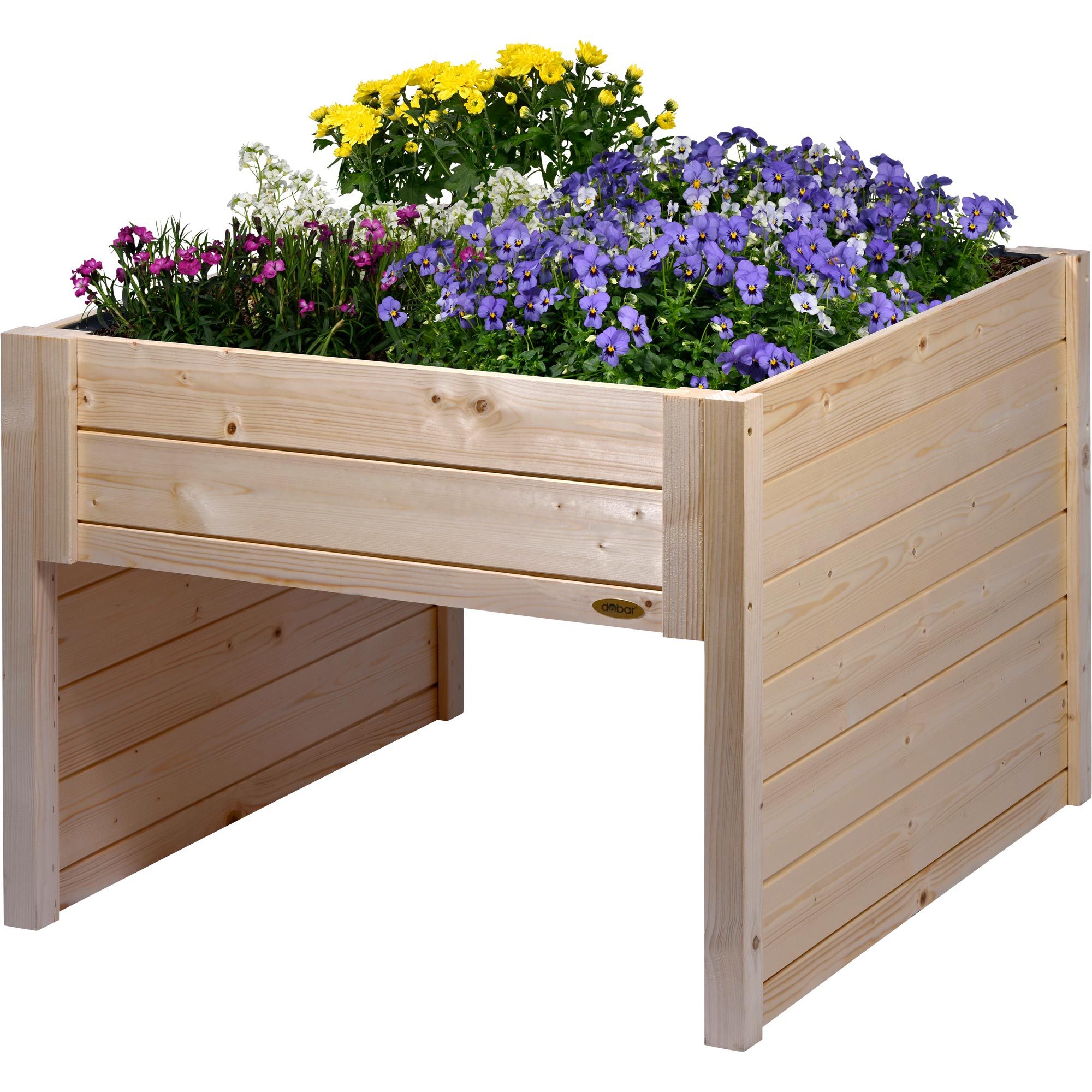 dobar Mähroboter-Garage Mährobotergarage mit Pflanzkasten, Natur