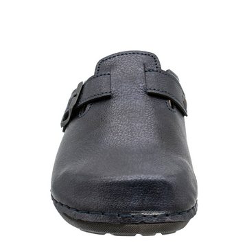 Fischer-Markenschuh Michaela Clog aus Nappan (Lederiminat), Weite G, herausnehmbares Fußbett aus Leder