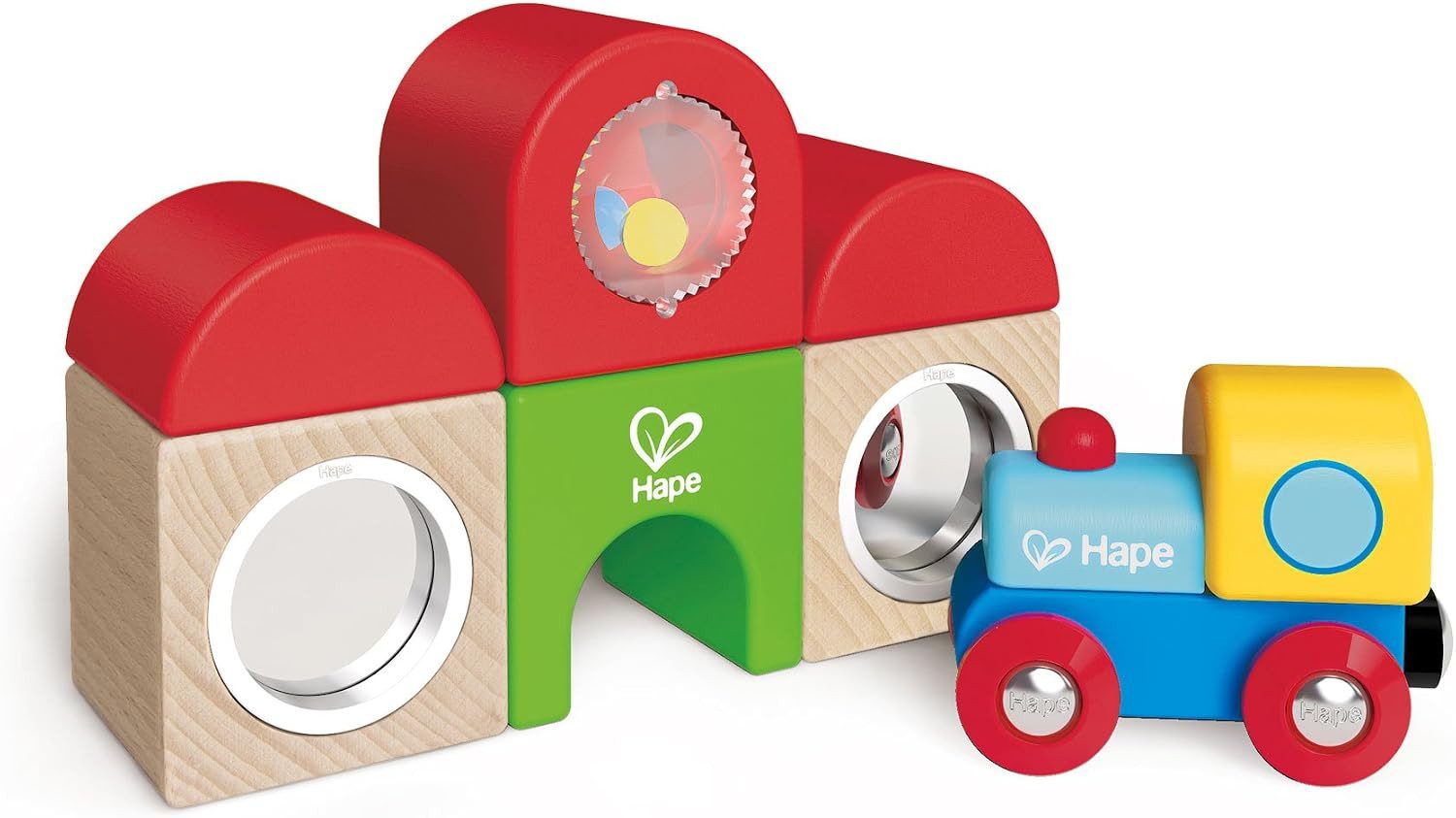 Hape Bauklotzsatz "Bahnhof" Spielbausteine