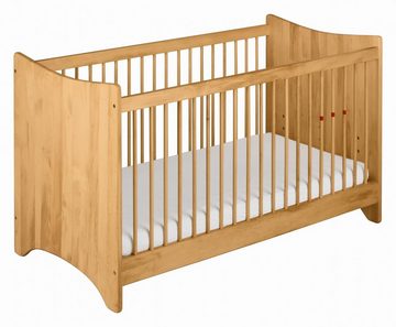 BioKinder - Das gesunde Kinderzimmer Babybett Emma, 70x140 cm mit Umbau-Bettseiten