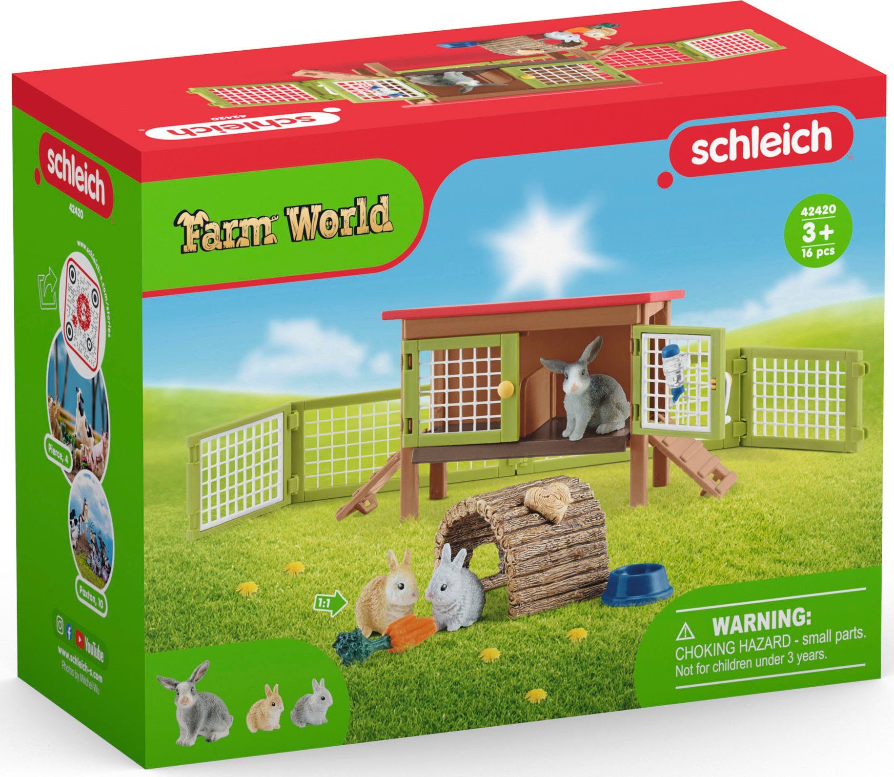 Schleich® Kaninchenstall WORLD, Spielwelt (42420) FARM