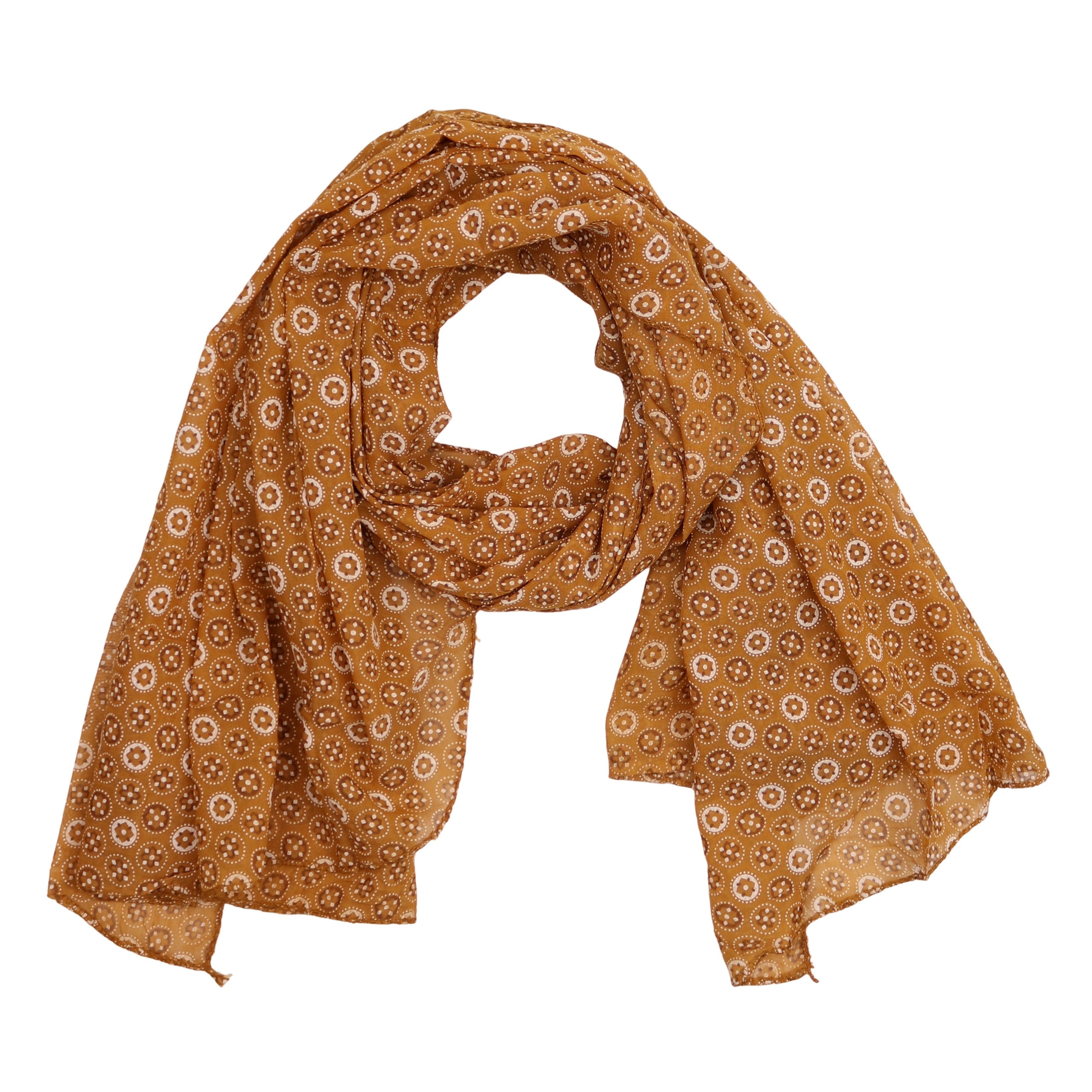 MIRROSI Modeschal Asymmetrischer Schal, Made in Italy 20% Seide 80% Baumwolle, (Ca.170x77cm; leicht und bequem), Damen Halstuch ideal für Frühling, Sommer und Herbst