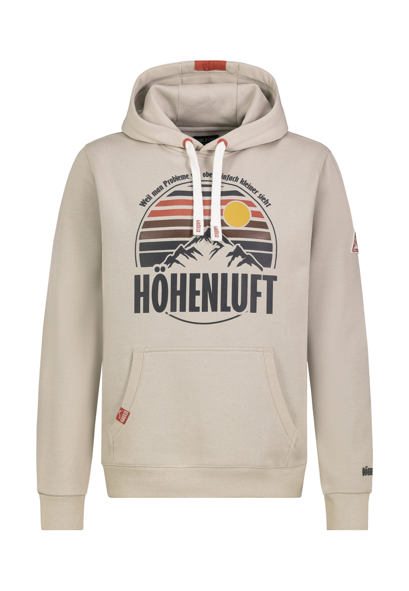 SUBLEVEL Kapuzenpullover Herren Kapuzenpullover mit Berg-Wanderprint Sweate günstig online kaufen