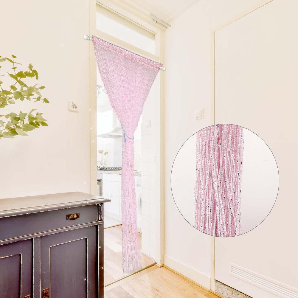 FELIXLEO Türvorhang Tür-Fadenvorhang Aufhängen Pailletten-Dekor Boho 100 x günstig online kaufen