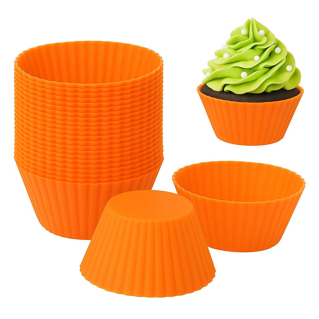König Design Muffinform Backform Silikon Wiederverwendbare Muffinformen, (Set 16-tlg), Muffinförmchen Cupcake BPA-Frei