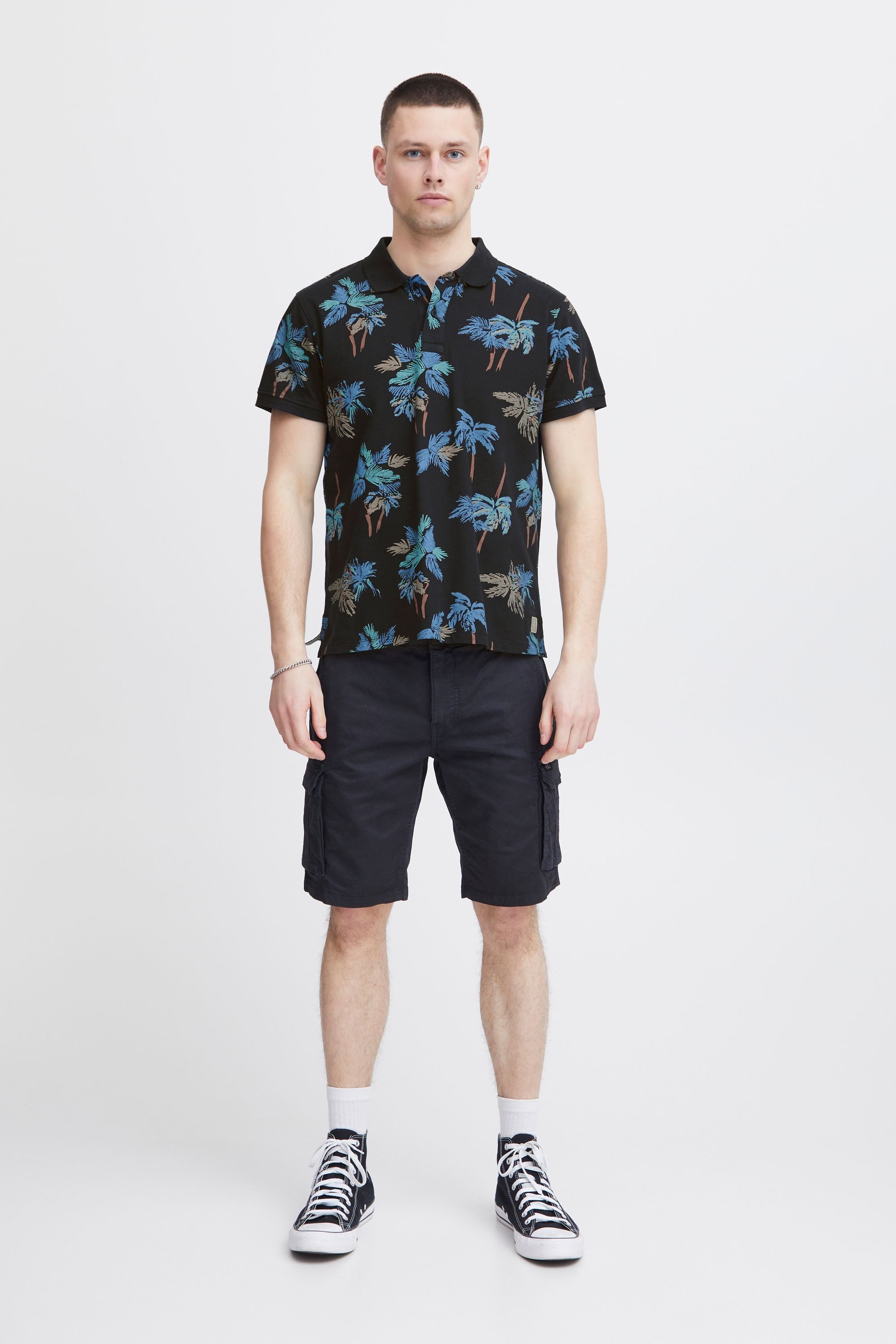 Blend Poloshirt BHPolo (1-tlg) Lässiges Poloshirt mit Print