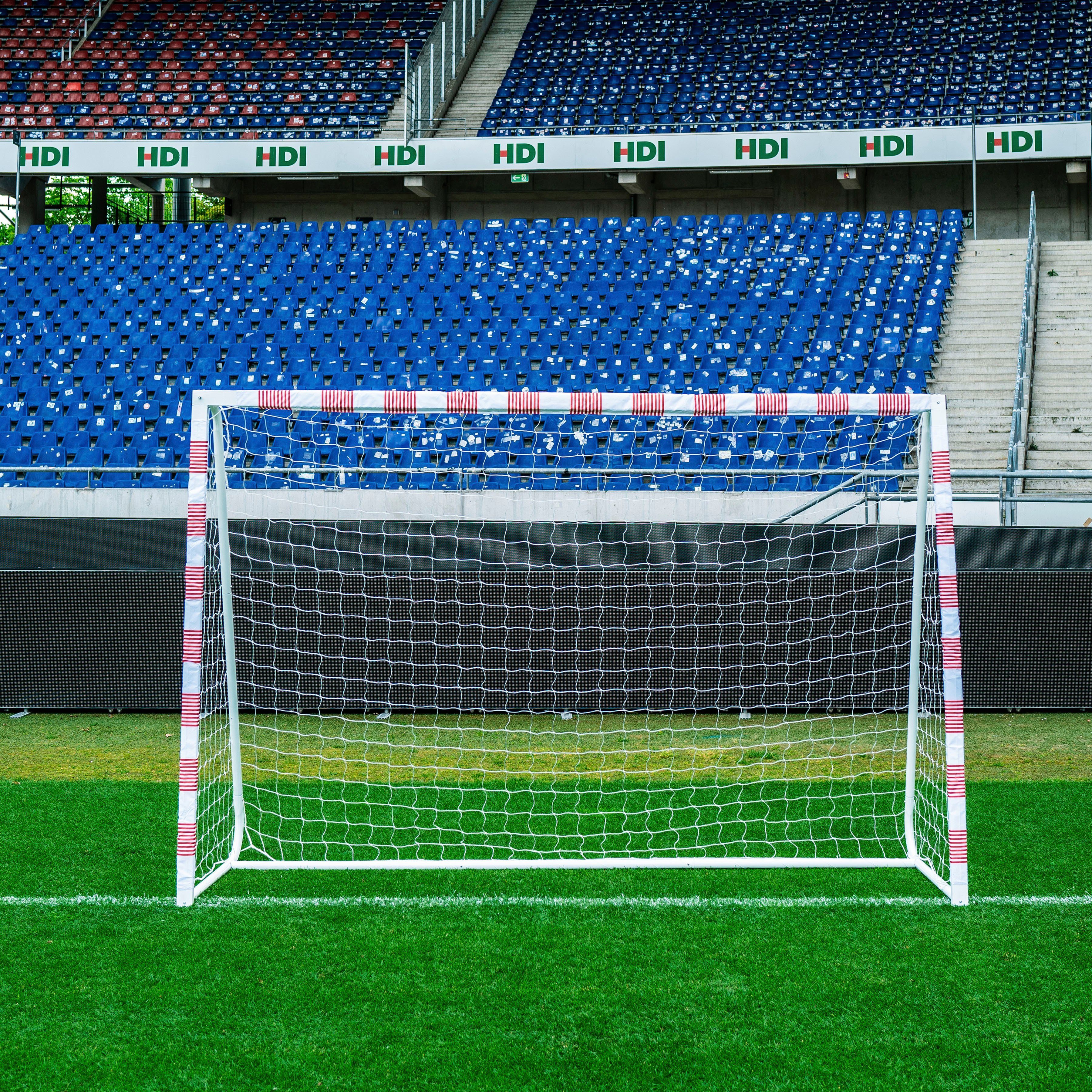 SANDORA Fußballtor Volley XL, Ron-Robert Zieler Edition, 300x200x90, rot/weiß