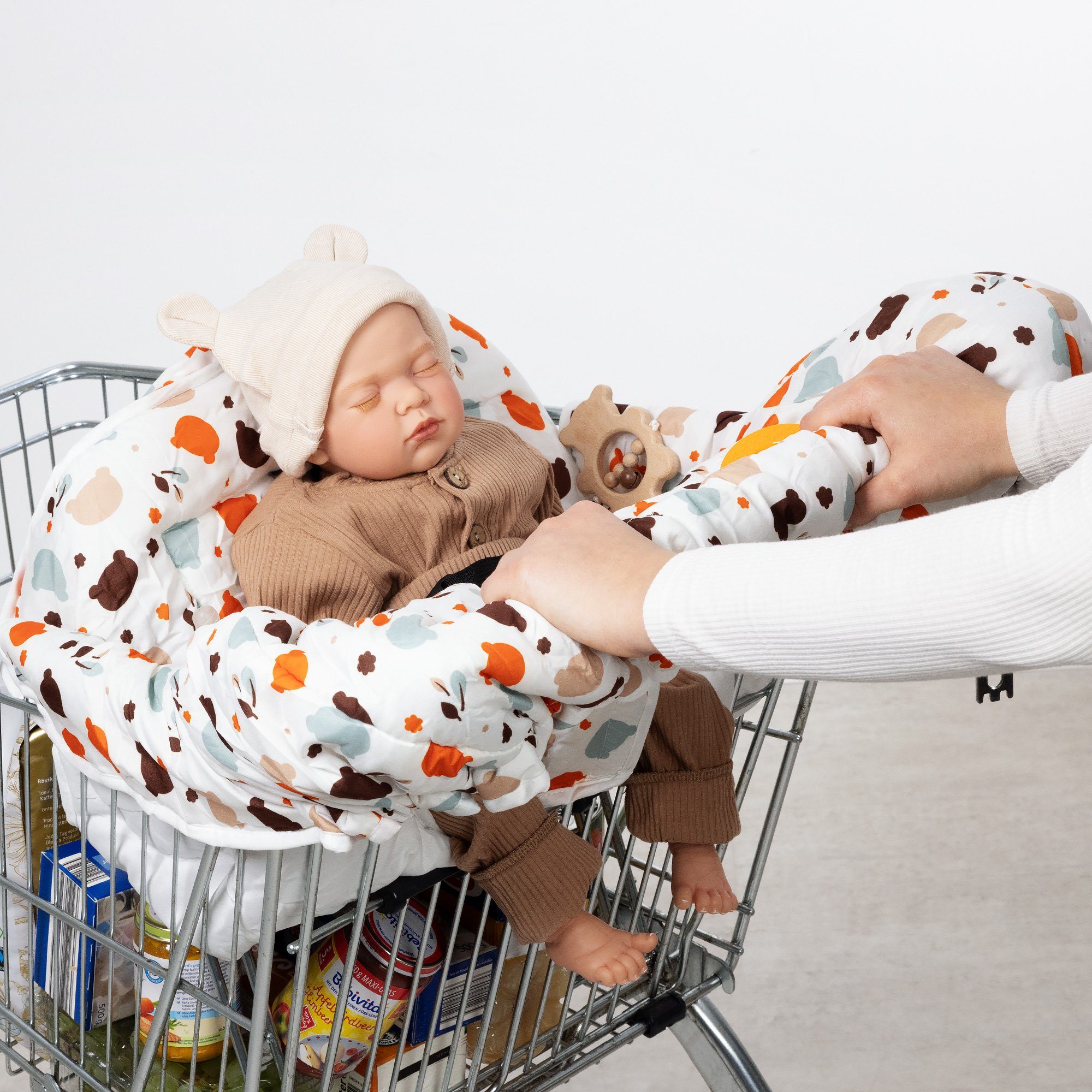 Navaris Babybettdecke 2in1 Einkaufswagenschutz und Hochstuhl-Abdeckung günstig online kaufen