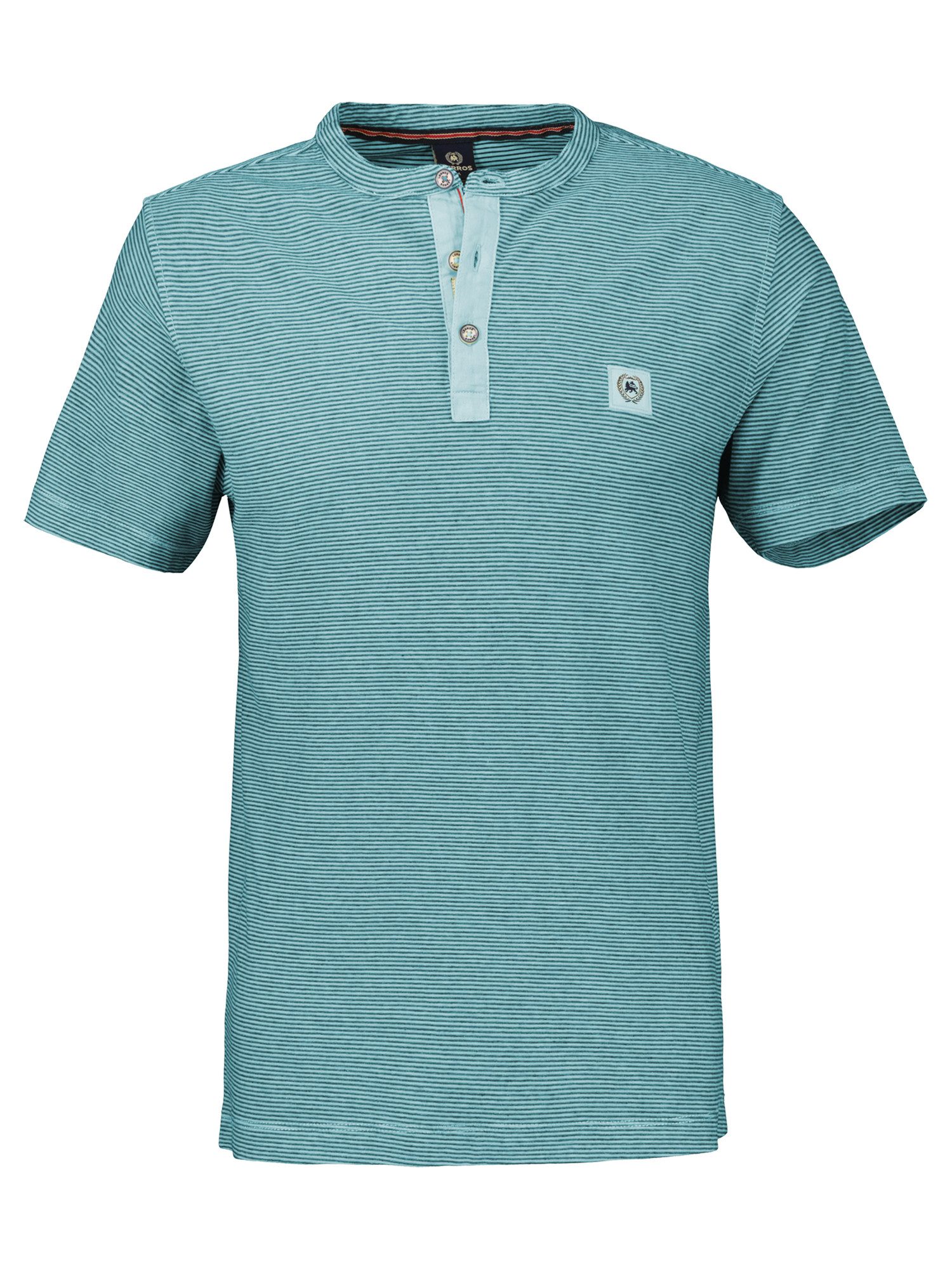 LERROS Henleyshirt Herren Serafino-Shirt, gestreift günstig online kaufen
