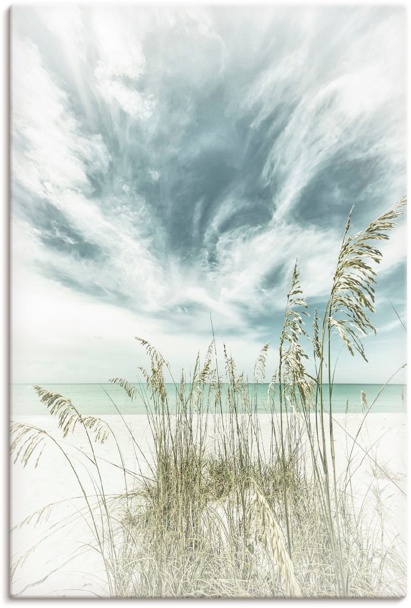 Artland Wandbild Himmlische Stille am Strand Vintage, Strandbilder (1 St), als Leinwandbild, Poster in verschied. Größen