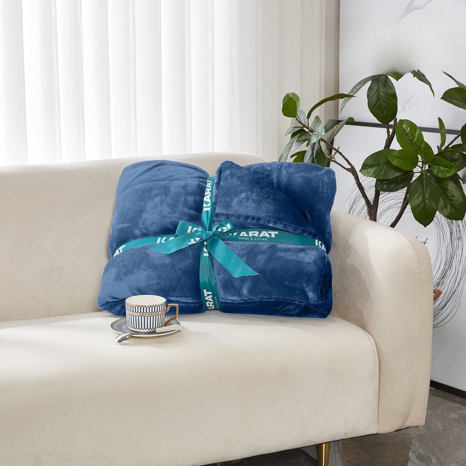 Wohndecke Grace, aus flauschigem Flanell, verschiedene Größen und Farben, K günstig online kaufen
