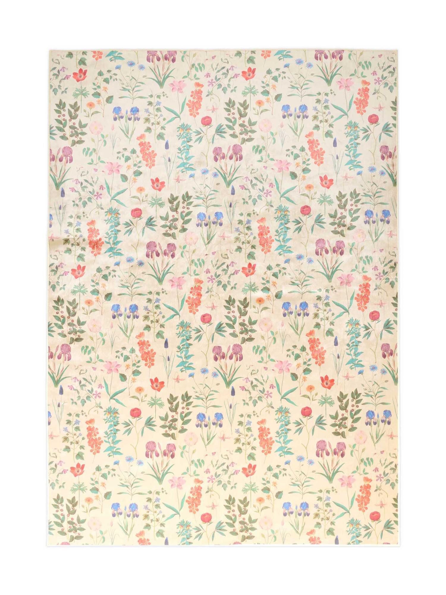 Essenza Teppich Marigold, rechteckig, Höhe: 6 mm, sehr weicher Flor, mit Blumenprint