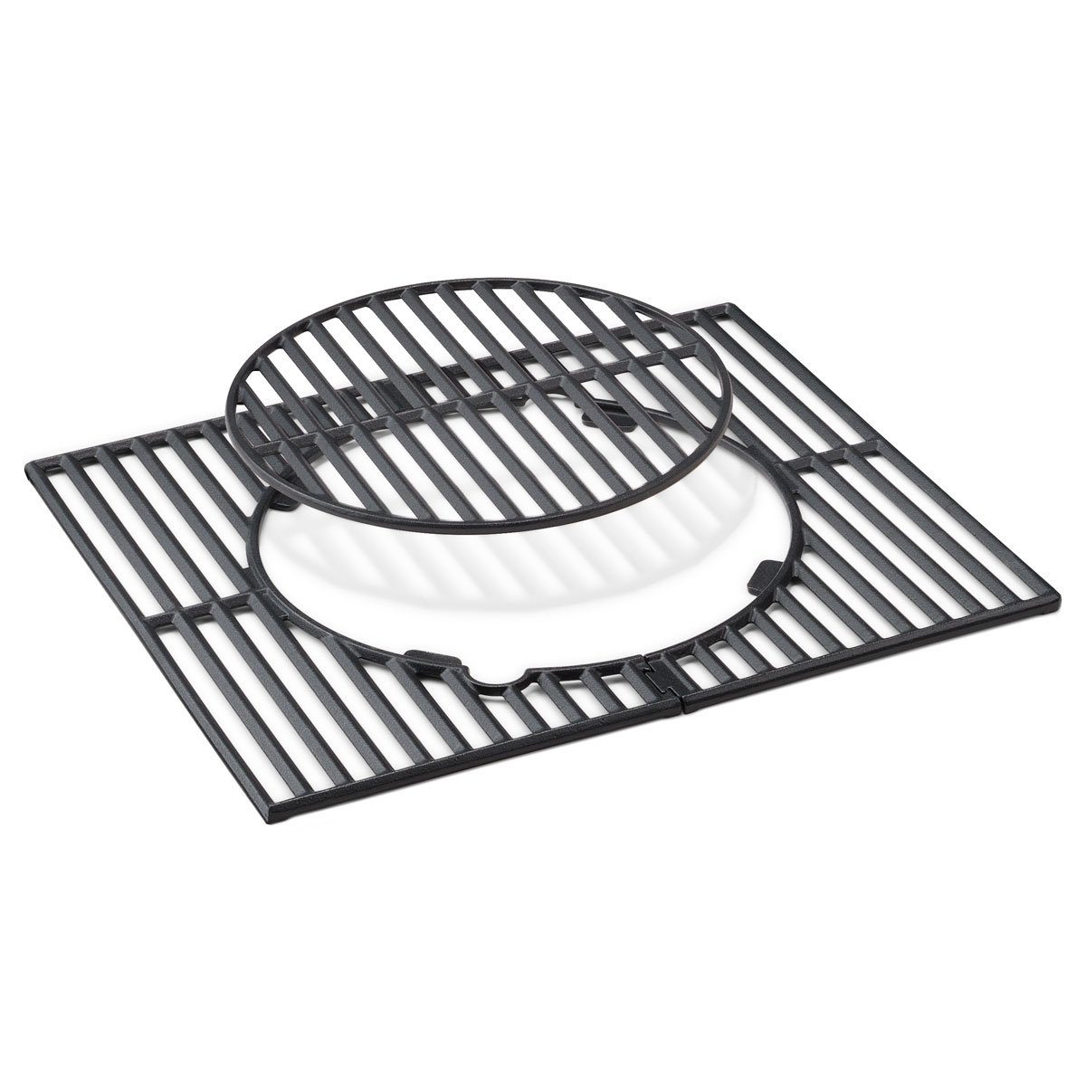 TAINO Grillrost (3-St), 42x48cm, herausnehmbares Rundelement, Gusseisen
