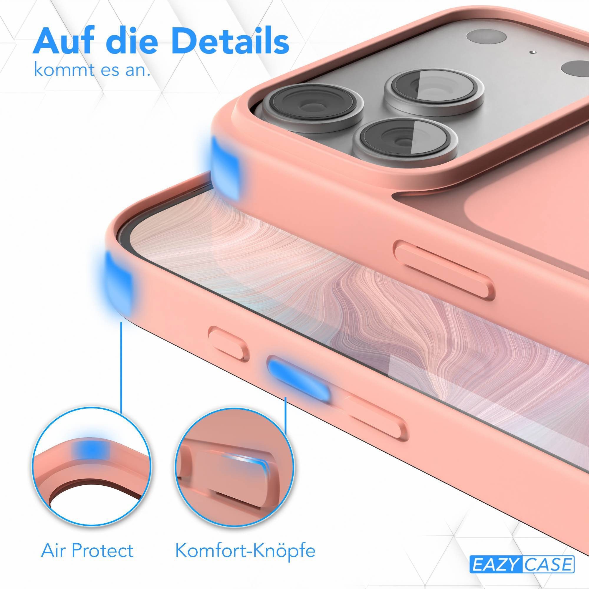 EAZY CASE Handyhülle Outdoor Case für Apple iPhone 17 Pro 6,3 Zoll, Schutzhülle Outdoor Case robust stoßfest Back Cover helles Pink – Bild 4 von 5