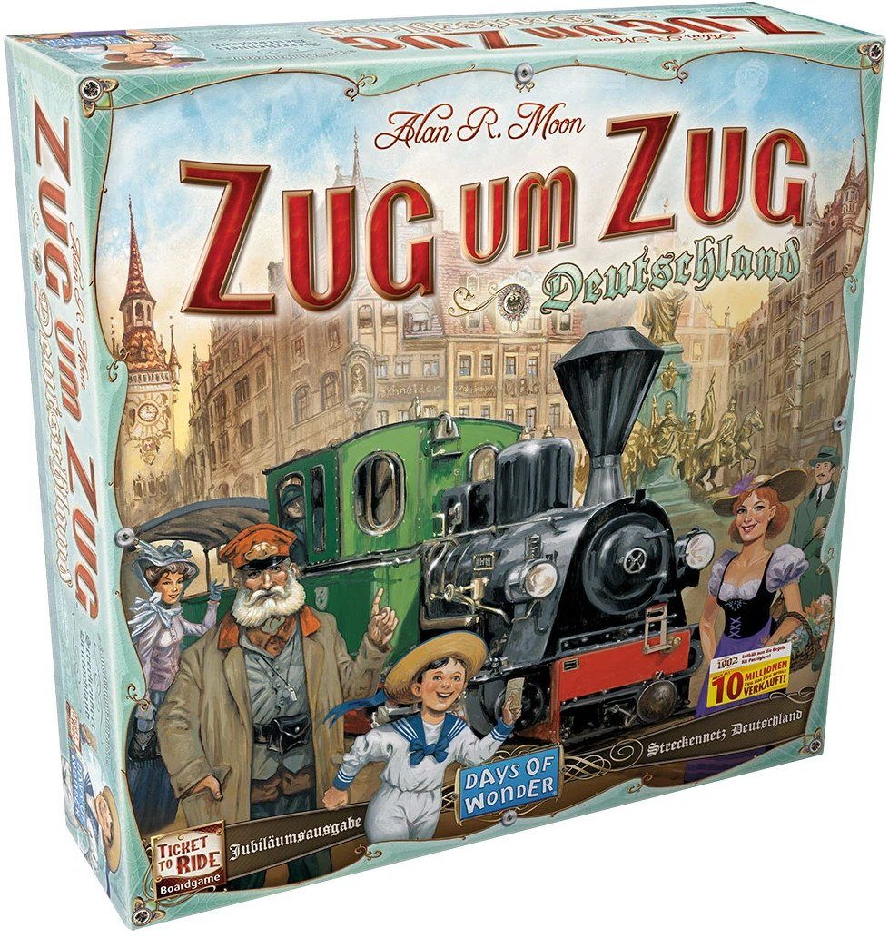 Days of Wonder Spiel Familienspiel Zug um Zug Deutschland inkl. 1902 DOWD0026