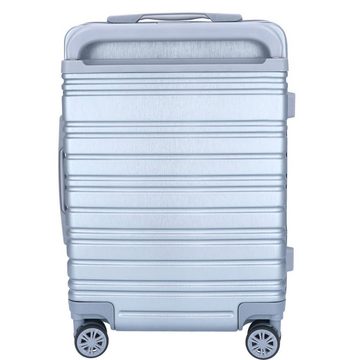 TheTrueC Koffer TheTrueC 4-Rad Trolley 55cm Göteborg silver, 4 Rollen Rollen