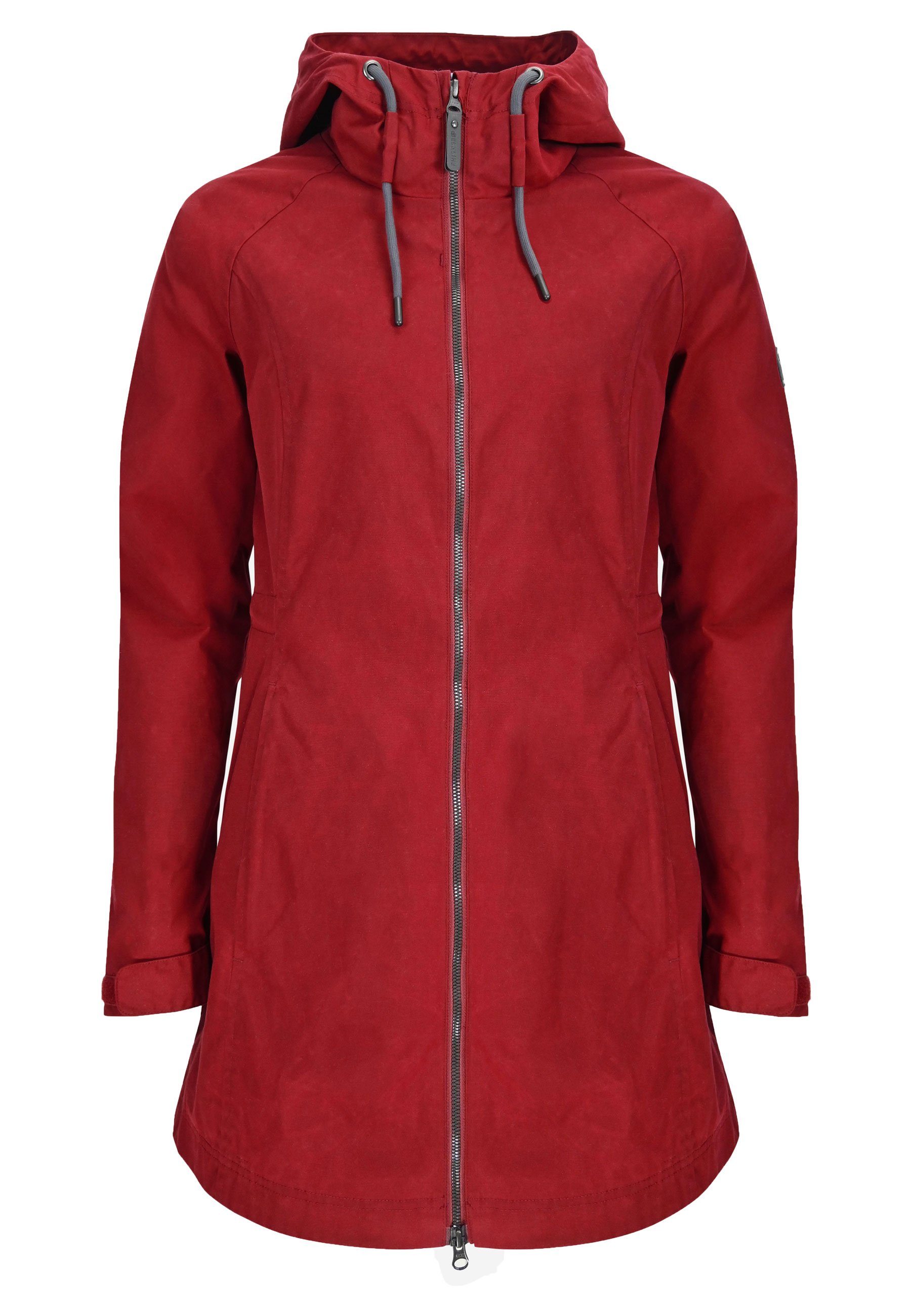 Elkline Allwetterjacke Cocoon mückendicht langlebig schmutzabweisend darkred