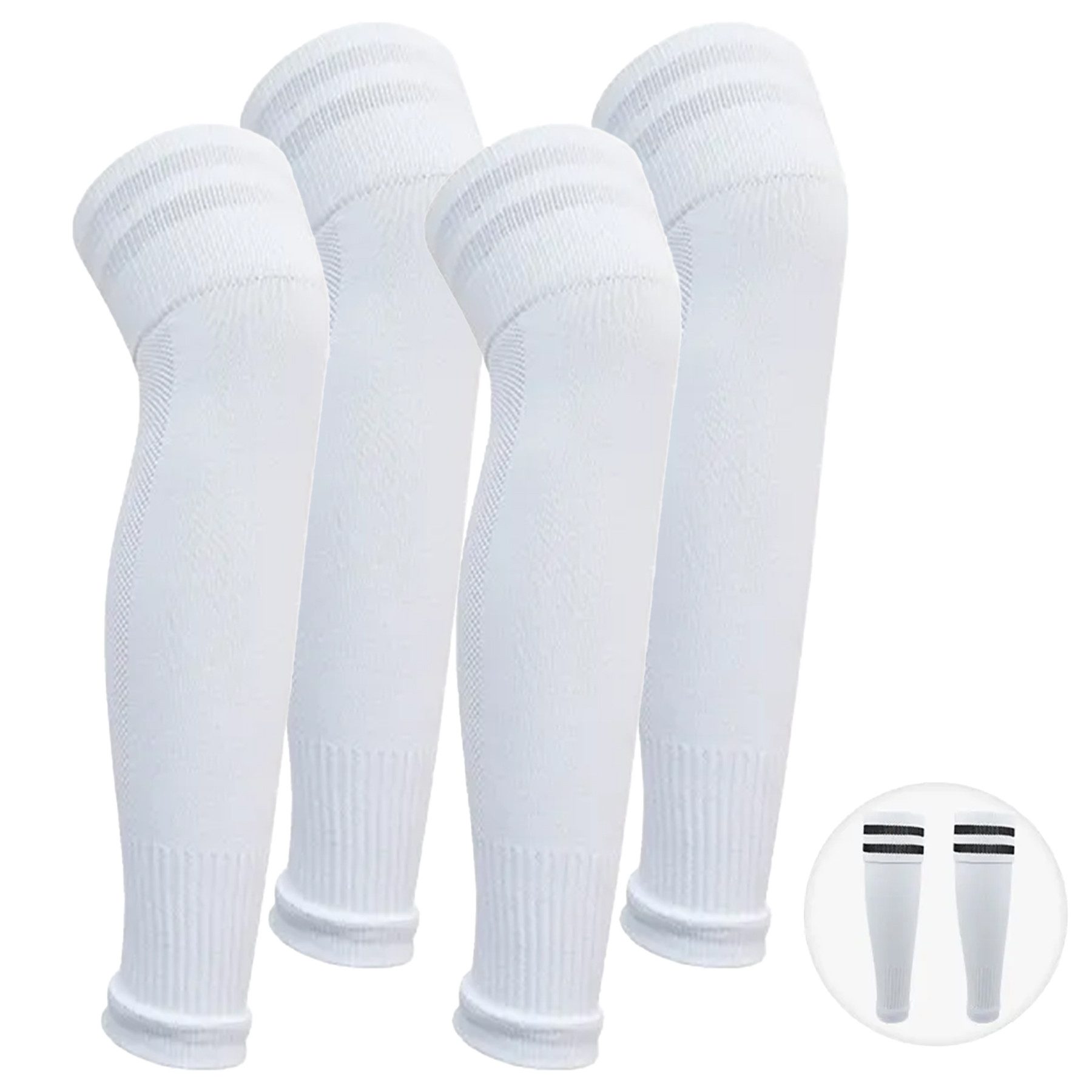 Fußballstutzen Sleeves Tubes Schienbeinschutz Socken Tube Stutzen Ärmel Stützbandage