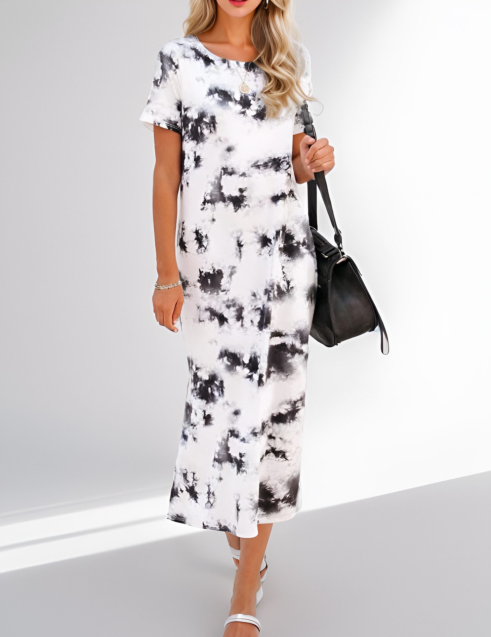 LUCKZON Sommerkleid Damen Maxikleid, geteilt, lässig, günstig online kaufen