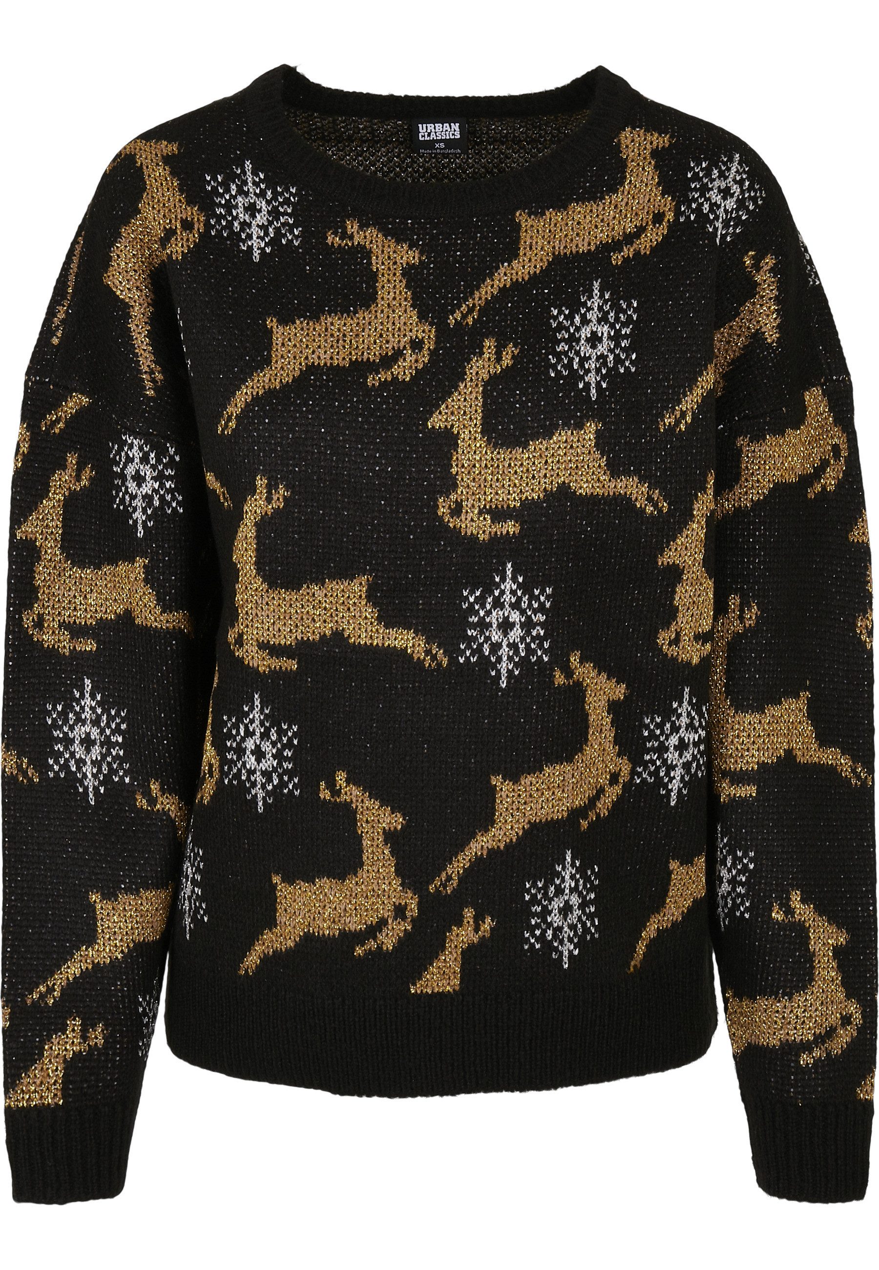 URBAN CLASSICS Sweatshirt Urban Classics Damen Ladies Oversized Christmas S günstig online kaufen