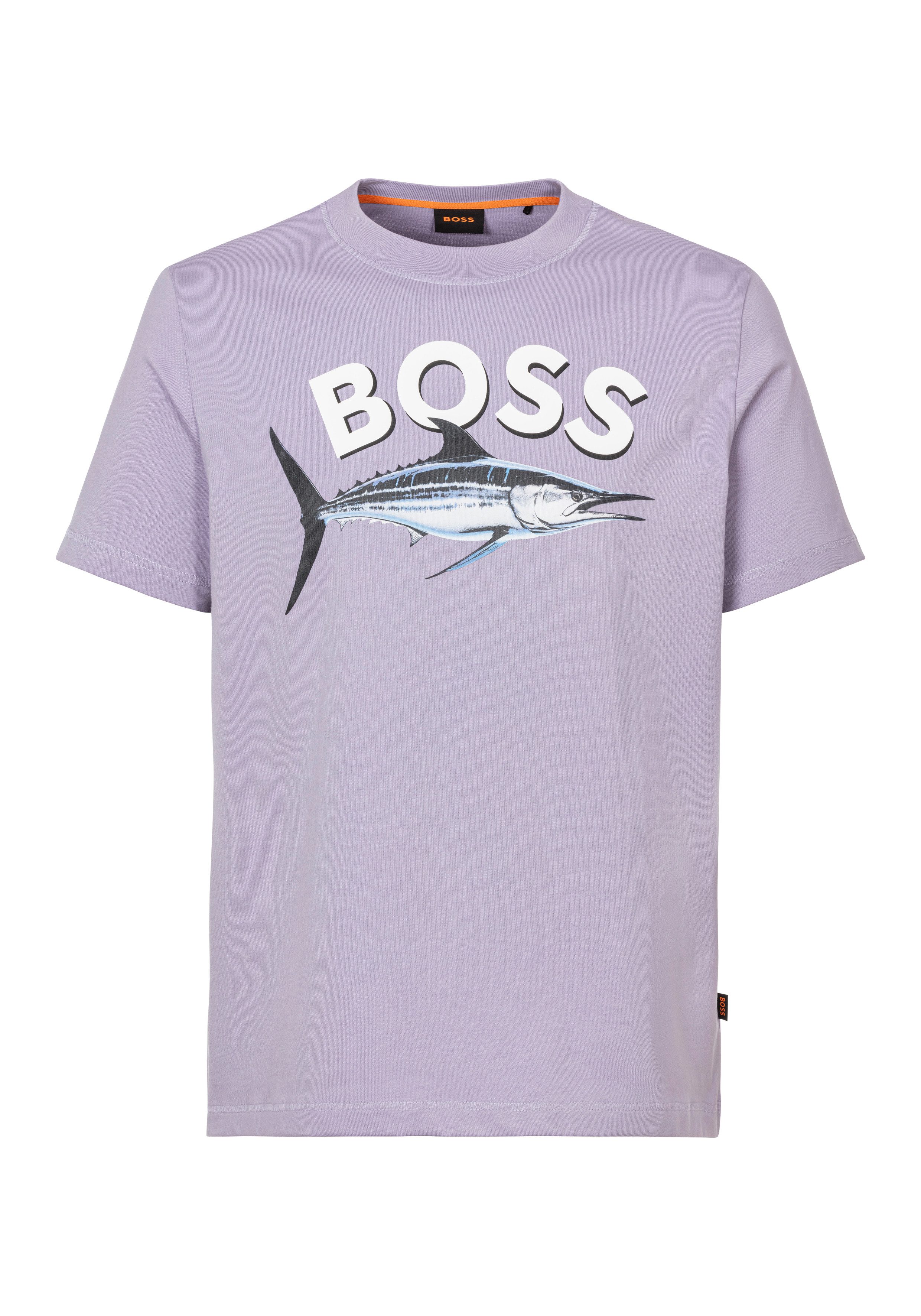 BOSS ORANGE T-Shirt Te Bossfish mit Aufdruck