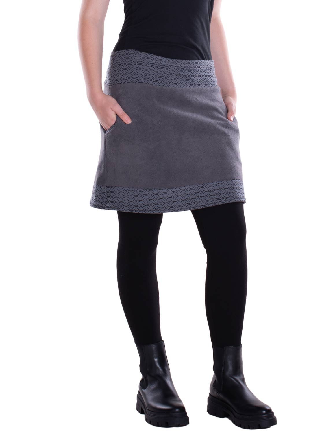 Vishes A-Linien-Rock Thermorock warmer Damen Winterrock günstig online kaufen