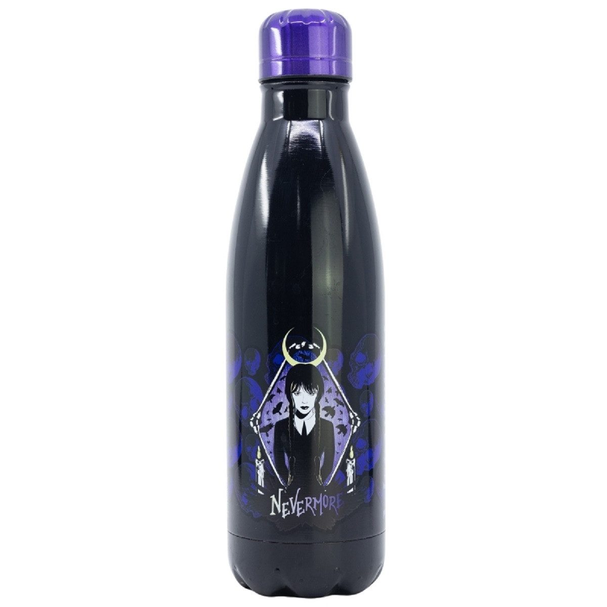 Wednesday Trinkflasche - Stainless Steel Bottle 780 ml mit Schraubverschluss, Edelstahl und Rostfrei