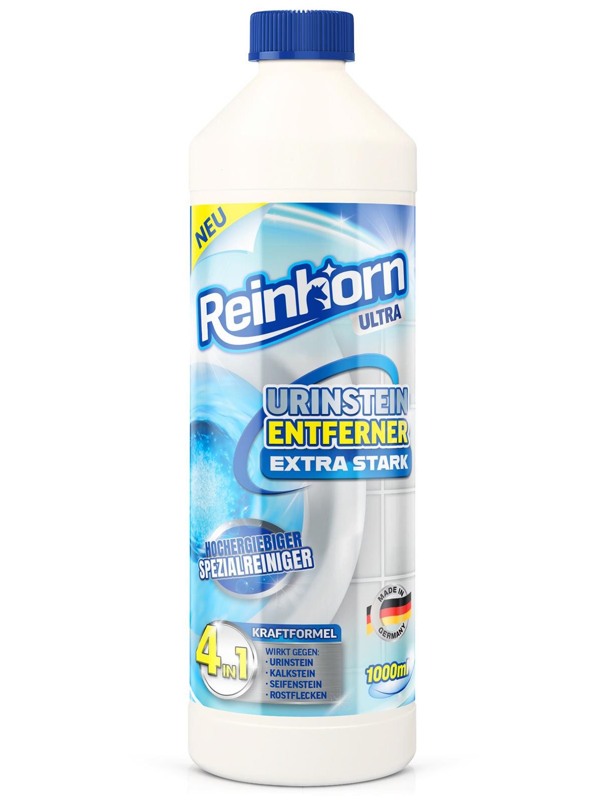Reinhorn Urinsteinlöser Urinsteinentferner extra stark Profi Kraftformel 4in1 Urinsteinlöser (1000 ml 4in1 Kraftformel, hochergiebiges Powerkonzentrat Made in Germany)
