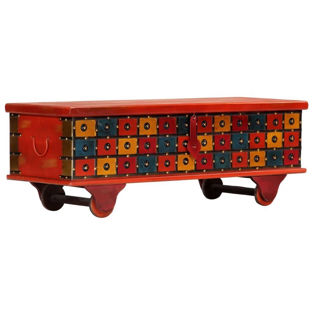 vidaXL Aufbewahrungsbox Aufbewahrungstruhe Rot 110 x 40 x 40 cm Massivholz